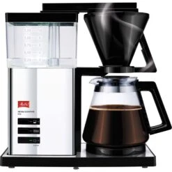 Melitta Filterkaffeemaschine »Aroma Signature Deluxe "Style" 100704«, 1,2 L Kaffeekanne, Papierfilter, 1x4
