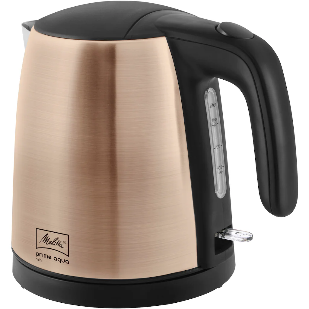 Melitta Wasserkocher »Prime Aqua Mini Metallic 1018-05«, 1 L, 2200 W, Kupfer
