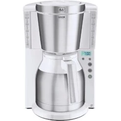 Melitta Filterkaffeemaschine »Melitta® Look® Therm Timer 1011-15«, 1,2 L Kaffeekanne, Papierfilter, 1x4