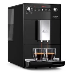Melitta Kaffeevollautomat »Purista® F230-102, Schwarz«, Lieblingskaffee-Funktion, Kompakt & Extra Leise