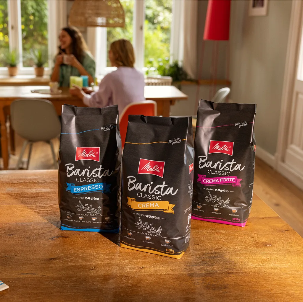 MELITTA Ganze Kaffeebohnen Barista Crema 1 Kg Ausgewogen Harmonisch Stärke 3 – Bild 4