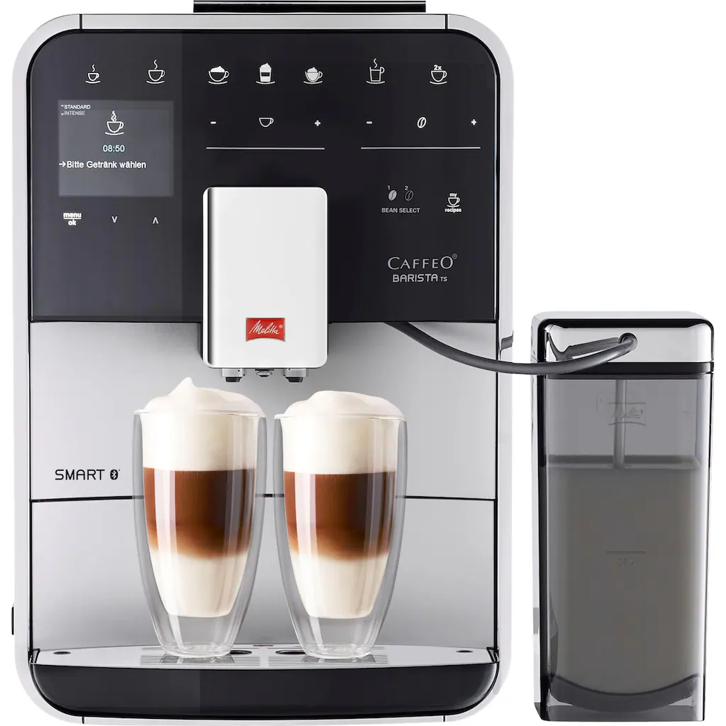 Melitta Kaffeevollautomat »Barista TS Smart® F850-101, Silber«, 21 Kaffeerezepte & 8 Benutzerprofile, 2-Kammer Bohnenbehälter – Bild 3