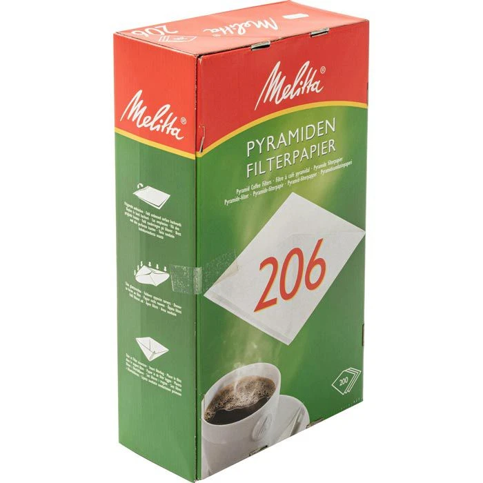 Melitta Filtertüten 206 G, Pyramidenfilter, Weiß, 200 Stück – Bild 4