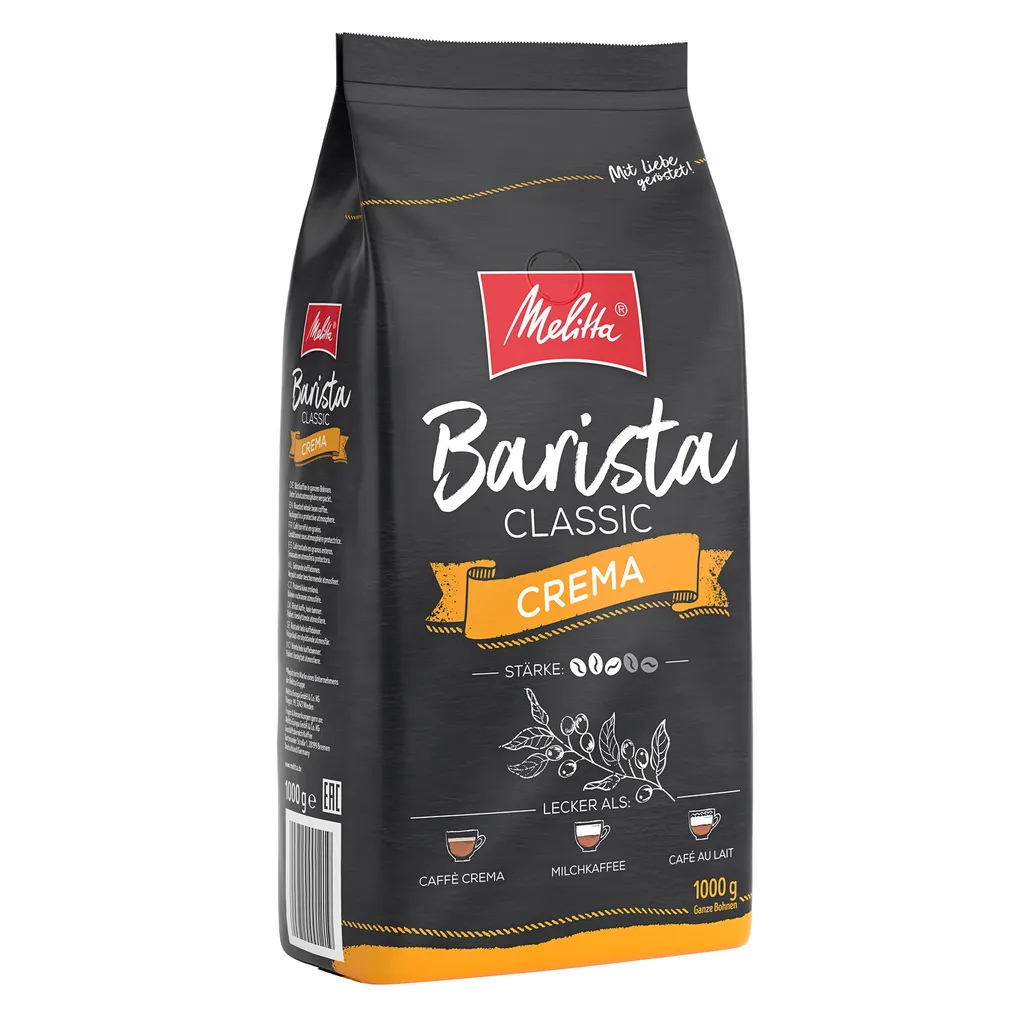 MELITTA Ganze Kaffeebohnen Barista Crema 1 Kg Ausgewogen Harmonisch Stärke 3 – Bild 2