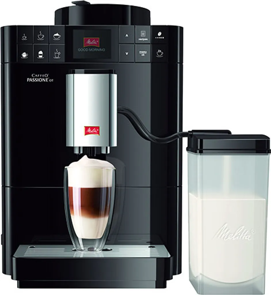 Melitta F53/1-102 Caffeo Passione OT Vollautomatische Espressomaschine, Schwarz – Bild 2