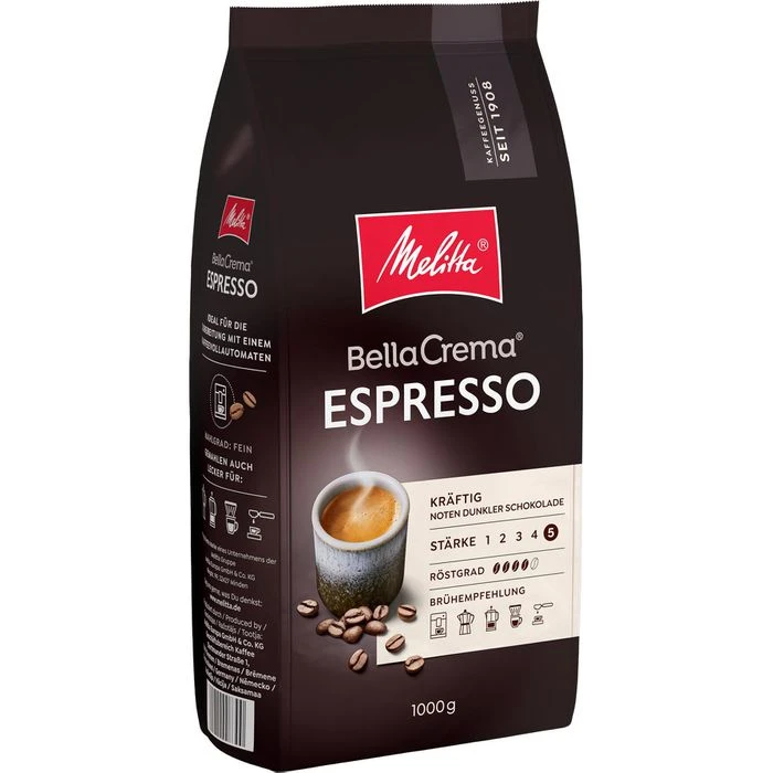 Melitta BellaCrema Espresso Bohnen 1 Kg Kaffee – Bild 2