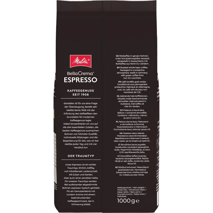 Melitta BellaCrema Espresso Bohnen 1 Kg Kaffee – Bild 3