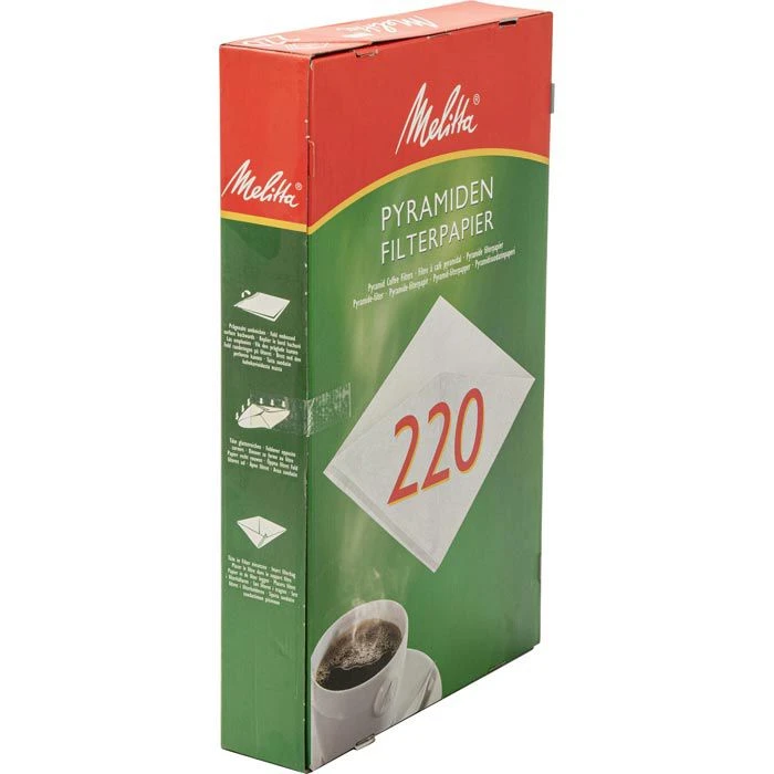 Melitta Filtertüten 220 G, Pyramidenfilter, Weiß, 100 Stück – Bild 4